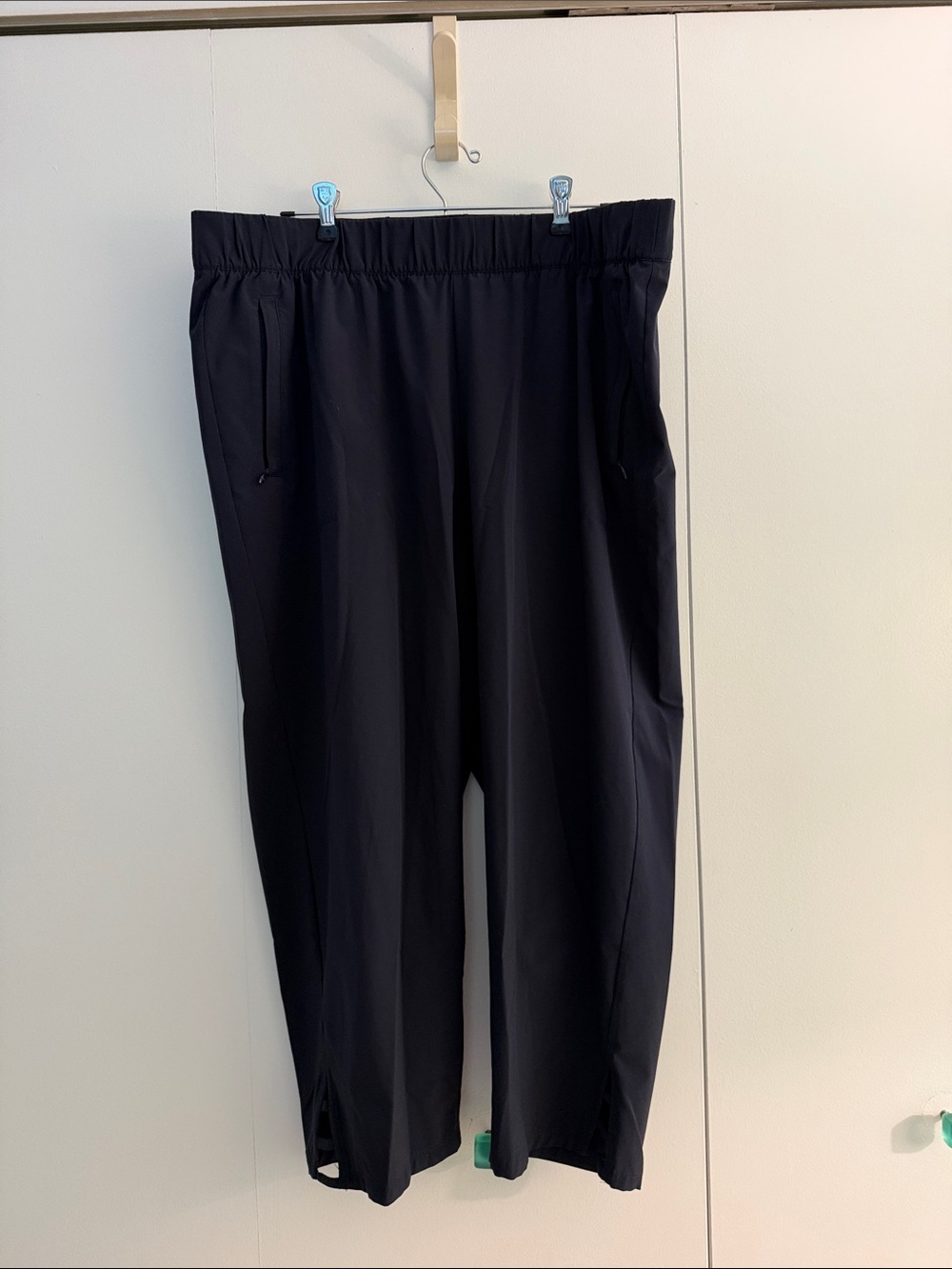 T by Talbots Navy Pull-On Jogger Ankle Pants with Elastic Waist